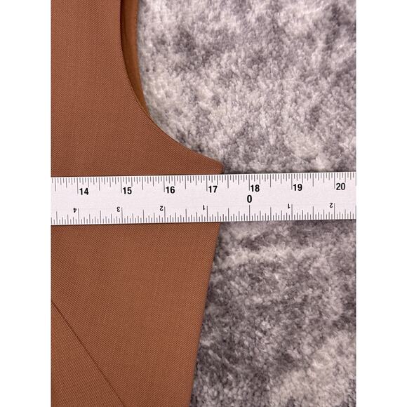 MM LaFleur Dress 2 Womens Cynthia Dress Washable Wool Twill Brown Camel - Picture 4 of 8